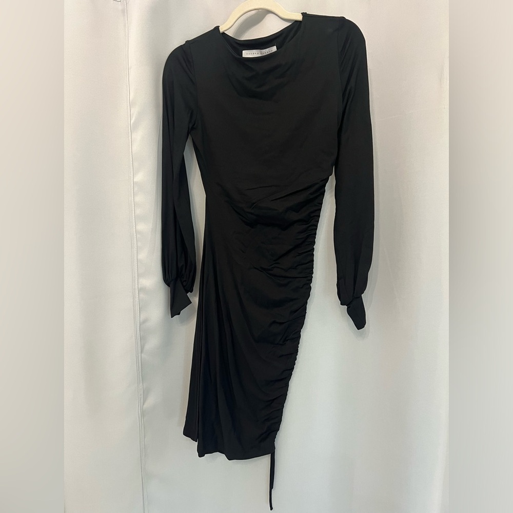 Midi scrunch side dress